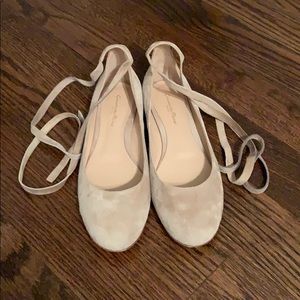 Gianvito Rossi suede ballet flats